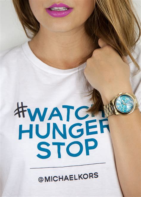 michael kors watch hunger stop|michael kors hunger stop campaign.